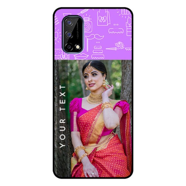 Realme Narzo 30 Pro 5G Custom Glass Mobile Case - Birthday Icons Design