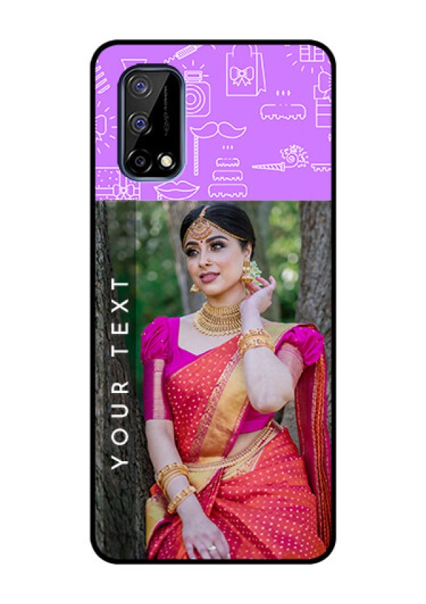 Realme Narzo 30 Pro 5G Custom Glass Mobile Case - Birthday Icons Design