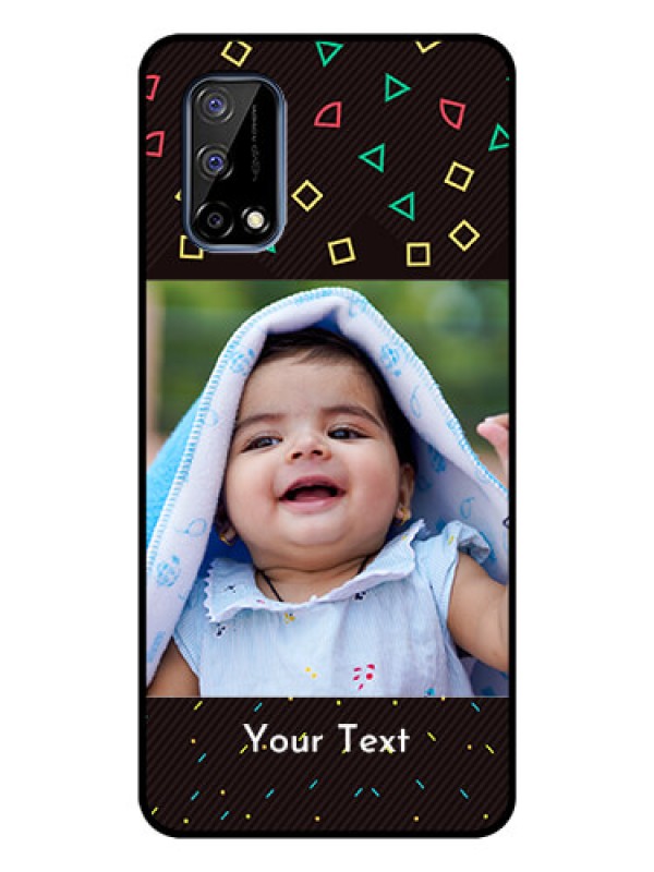 Custom Realme Narzo 30 Pro 5G Custom Glass Phone Case - with confetti birthday design