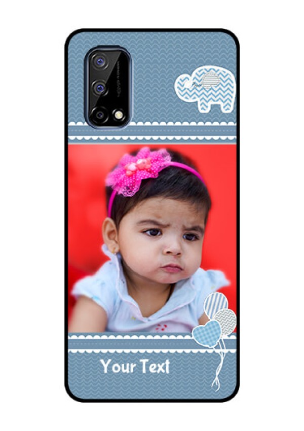 Realme Narzo 30 Pro 5G Photo Printing on Glass Case - with Kids Pattern Design
