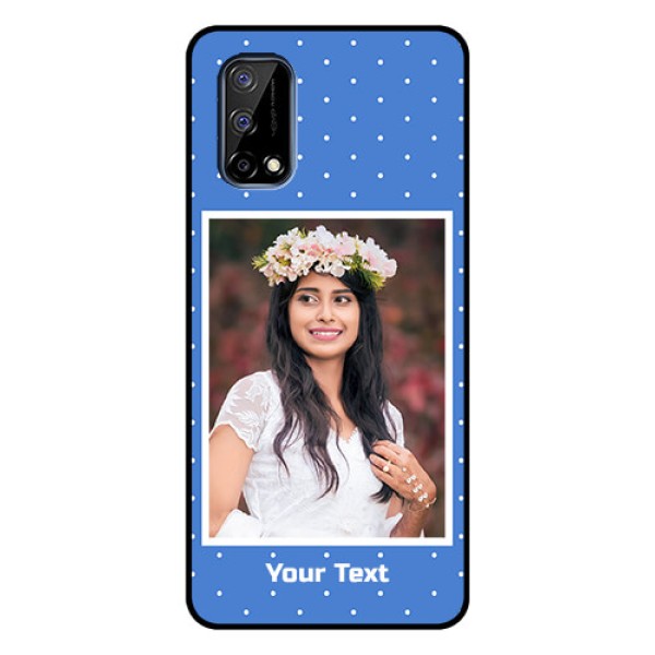 Realme Narzo 30 Pro 5G Photo Printing on Glass Case - Polka dots design
