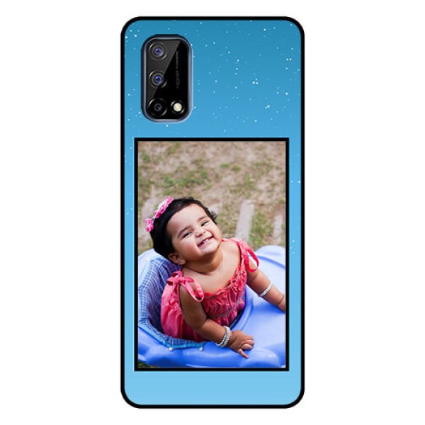 Realme Narzo 30 Pro 5G Custom Glass Mobile Case - Wave Pattern Colorful Design