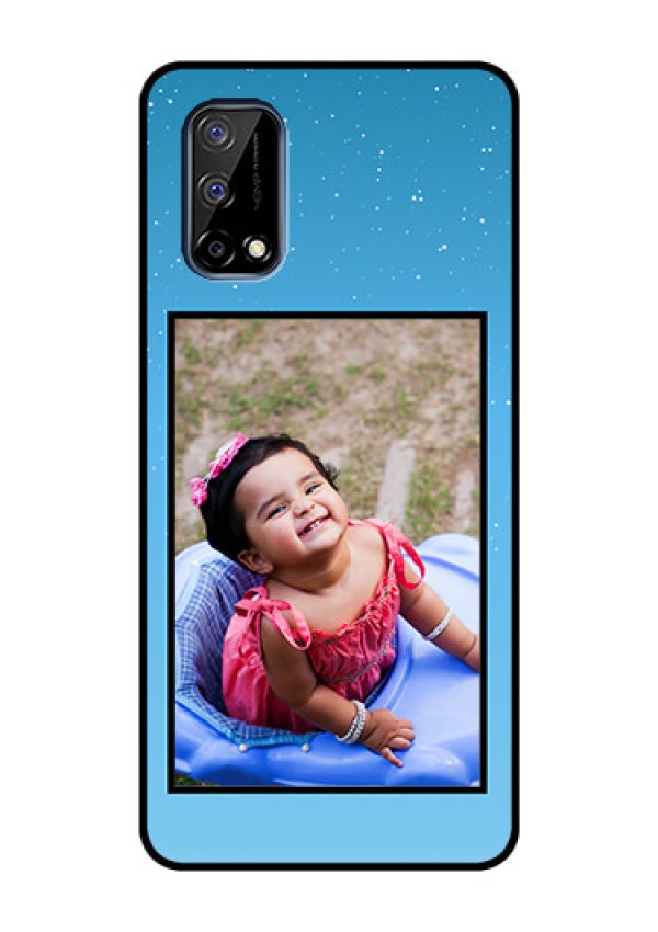 Realme Narzo 30 Pro 5G Custom Glass Mobile Case - Wave Pattern Colorful Design