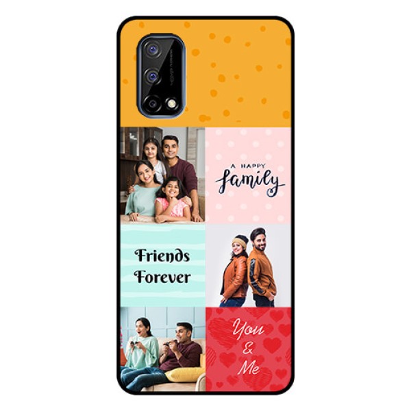 Realme Narzo 30 Pro 5G Personalized Glass Phone Case - Images with Quotes Design
