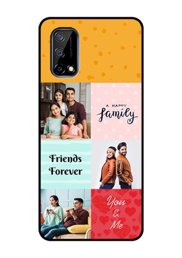 Realme Narzo 30 Pro 5G Personalized Glass Phone Case - Images with Quotes Design