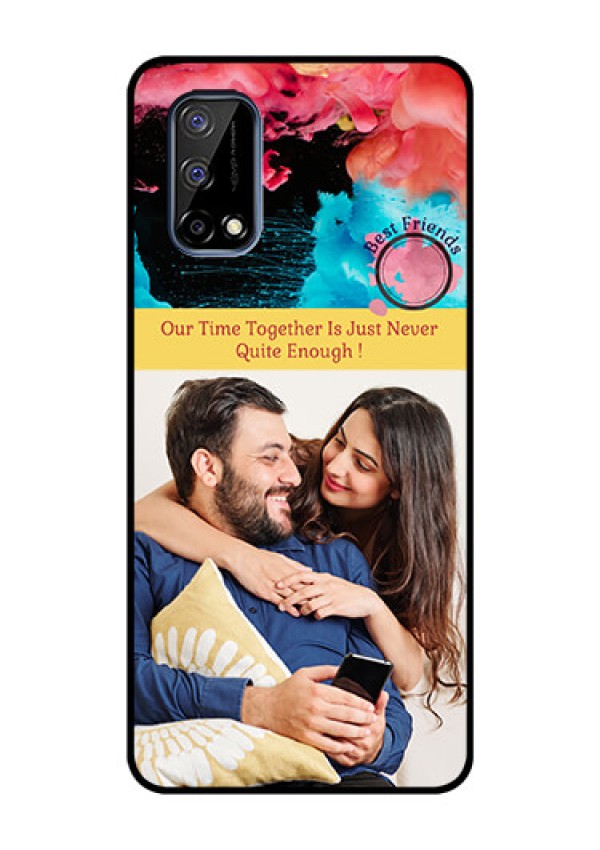 Realme Narzo 30 Pro 5G Custom Glass Mobile Case - Quote with Acrylic Painting Design