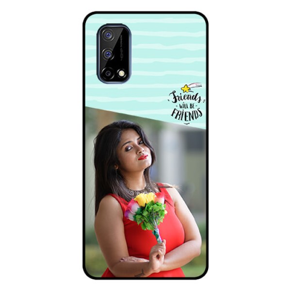 Realme Narzo 30 Pro 5G Custom Glass Phone Case - Friends Picture Icon Design Realme Narzo 30 Pro 5G Custom Glass Phone Case - Friends Picture Icon Design