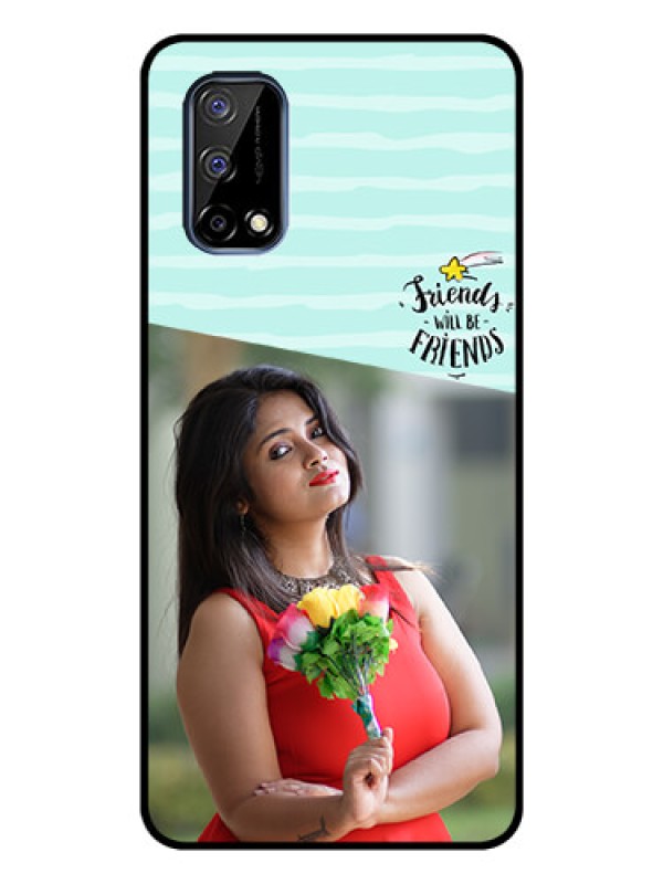 Custom Realme Narzo 30 Pro 5G Custom Glass Phone Case - Friends Picture Icon Design