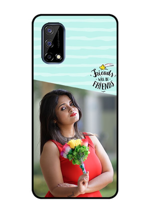 Realme Narzo 30 Pro 5G Custom Glass Phone Case - Friends Picture Icon Design