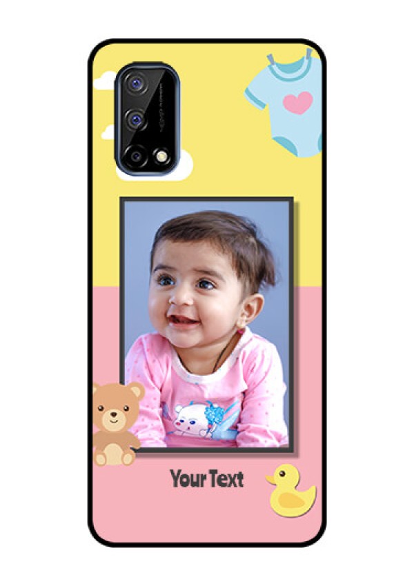 Realme Narzo 30 Pro 5G Photo Printing on Glass Case - Kids 2 Color Design