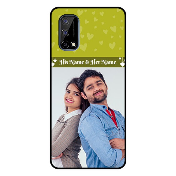 Realme Narzo 30 Pro 5G Custom Glass Phone Case - You & Me Heart Design