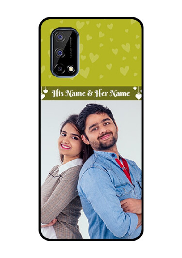 Realme Narzo 30 Pro 5G Custom Glass Phone Case - You & Me Heart Design