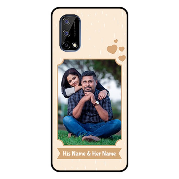 Realme Narzo 30 Pro 5G Custom Glass Phone Case - with confetti love design Realme Narzo 30 Pro 5G Custom Glass Phone Case - with confetti love design