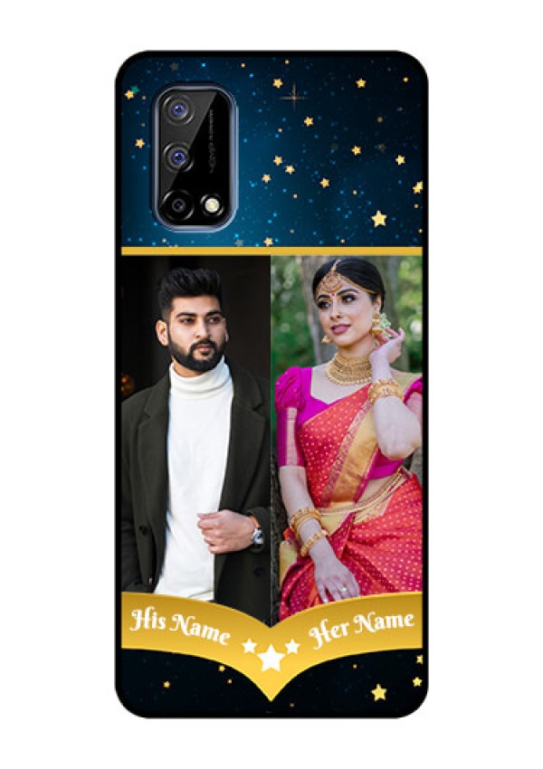 Realme Narzo 30 Pro 5G Custom Glass Phone Case - Galaxy Stars Backdrop Design