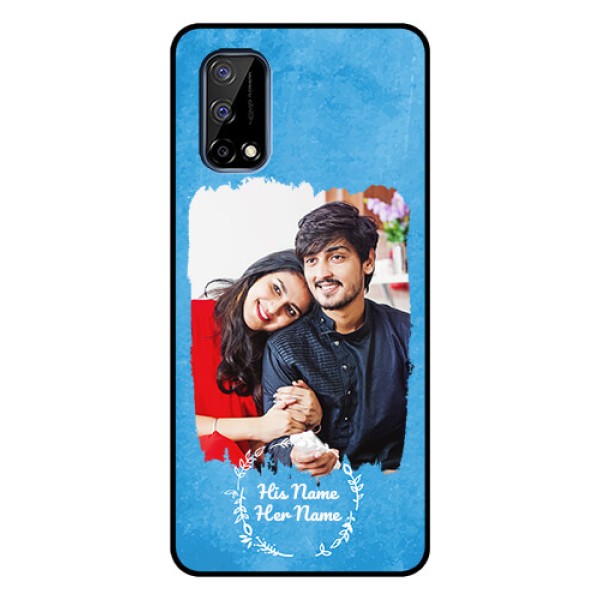 Narzo 30 Pro 5G Custom Glass Phone Case - Blue Color Vintage Design Narzo 30 Pro 5G Custom Glass Phone Case - Blue Color Vintage Design