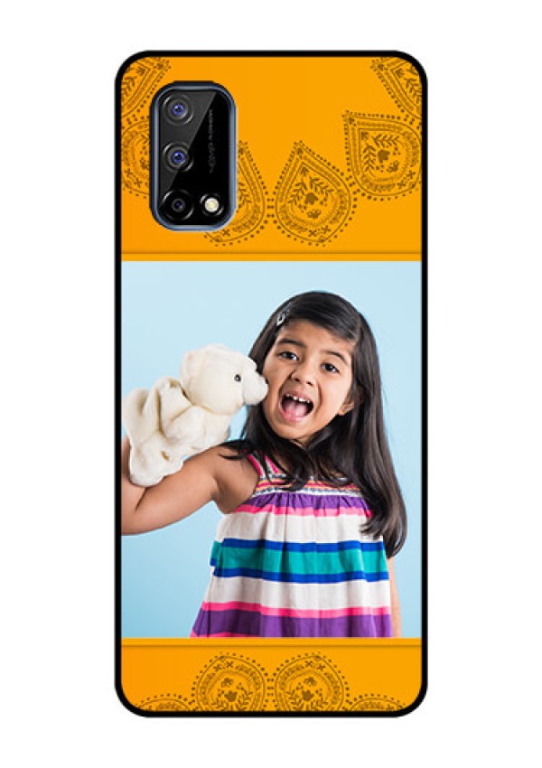 Realme Narzo 30 Pro 5G Personalized Glass Phone Case - Photo Wedding Design 