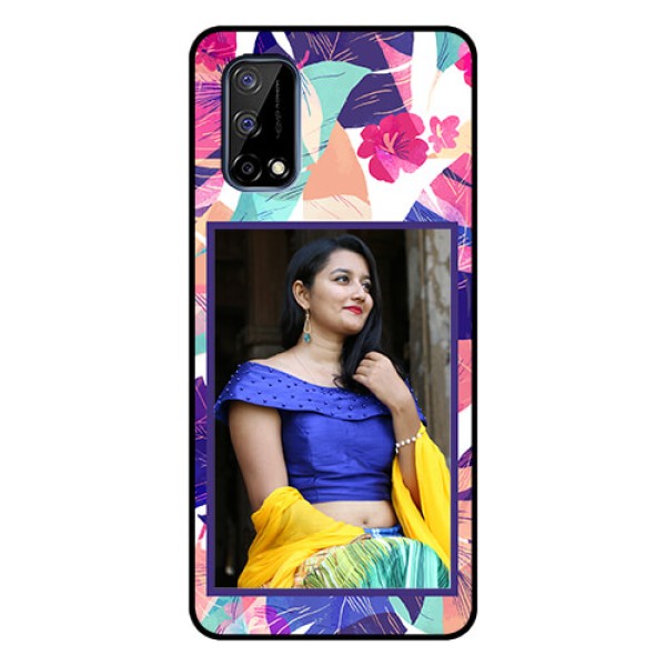 Realme Narzo 30 Pro 5G Custom Glass Mobile Case - Abstract Floral Design