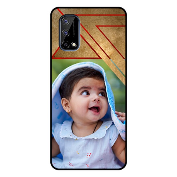 Realme Narzo 30 Pro 5G Personalized Glass Phone Case - Gradient Abstract Texture Design