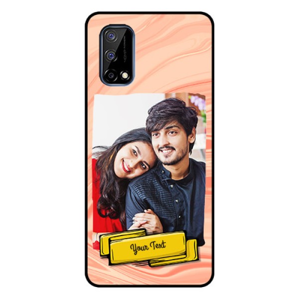 Realme Narzo 30 Pro 5G Personalized Glass Phone Case - Marble Texture Design Realme Narzo 30 Pro 5G Personalized Glass Phone Case - Marble Texture Design