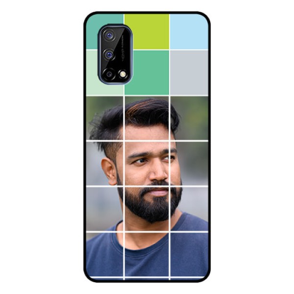 Realme Narzo 30 Pro 5G Photo Printing on Glass Case - with white box pattern Realme Narzo 30 Pro 5G Photo Printing on Glass Case - with white box pattern