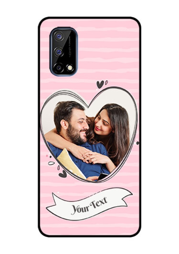 Realme Narzo 30 Pro 5G Custom Glass Phone Case - Vintage Heart Design
