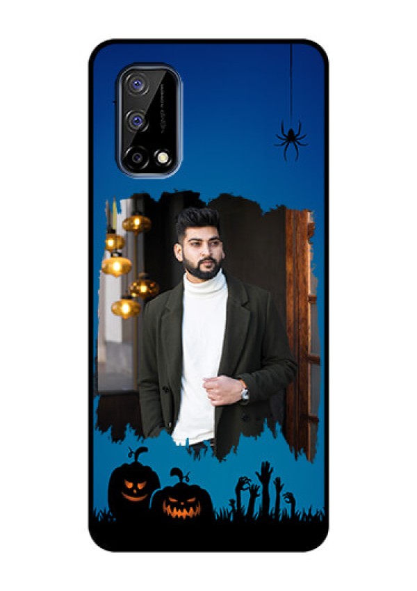 Realme Narzo 30 Pro 5G Photo Printing on Glass Case - with pro Halloween design 