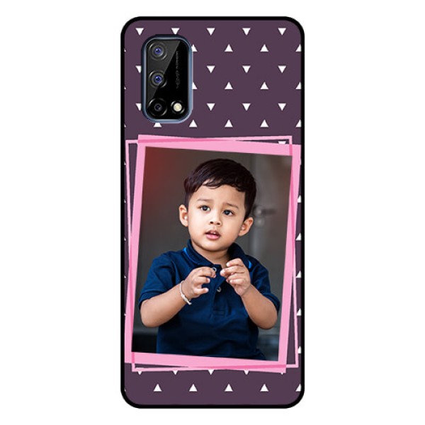 Realme Narzo 30 Pro 5G Custom Glass Mobile Case - Triangle Pattern Dotted Design Realme Narzo 30 Pro 5G Custom Glass Mobile Case - Triangle Pattern Dotted Design