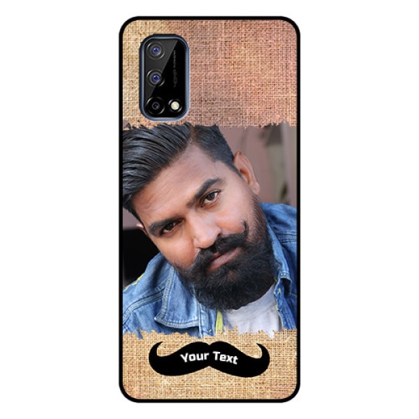 Realme Narzo 30 Pro 5G Personalized Glass Phone Case - with Texture Design