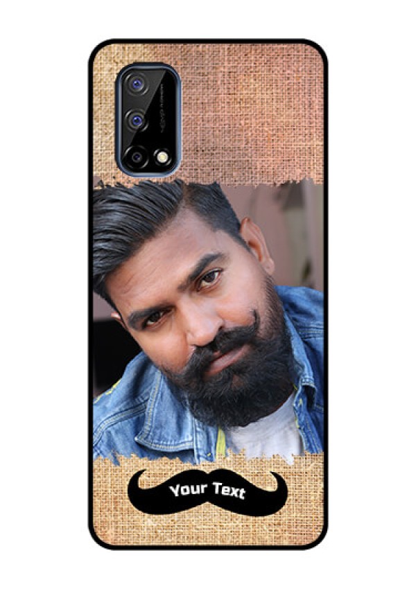 Realme Narzo 30 Pro 5G Personalized Glass Phone Case - with Texture Design