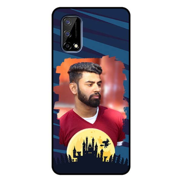 Realme Narzo 30 Pro 5G Photo Printing on Glass Case - Halloween Witch Design Realme Narzo 30 Pro 5G Photo Printing on Glass Case - Halloween Witch Design
