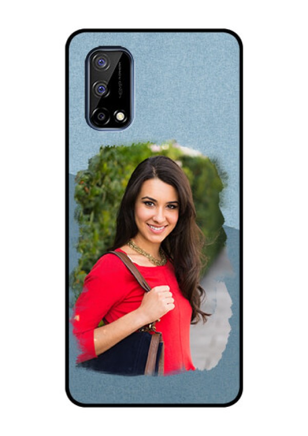 Realme Narzo 30 Pro 5G Custom Glass Mobile Case - Grunge Line Art Design