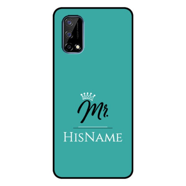 Realme Narzo 30 Pro 5G Custom Glass Phone Case Mr with Name