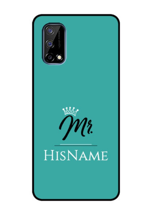 Realme Narzo 30 Pro 5G Custom Glass Phone Case Mr with Name