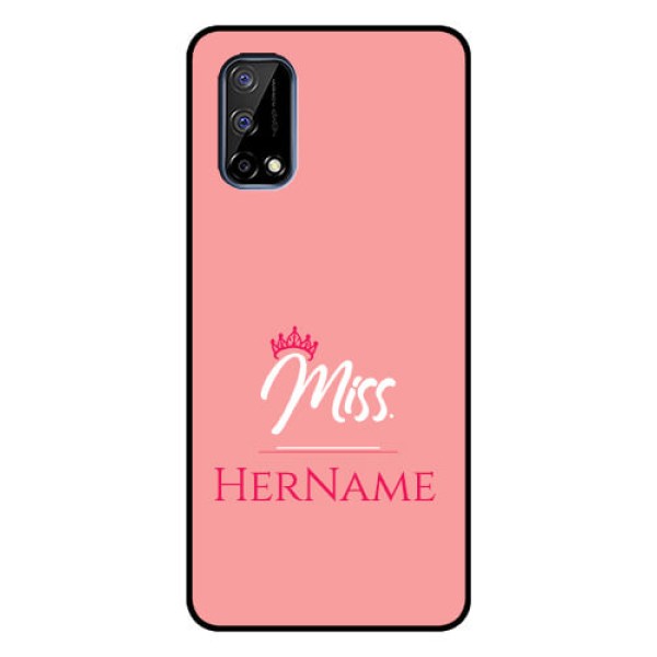 Realme Narzo 30 Pro 5G Custom Glass Phone Case Mrs with Name