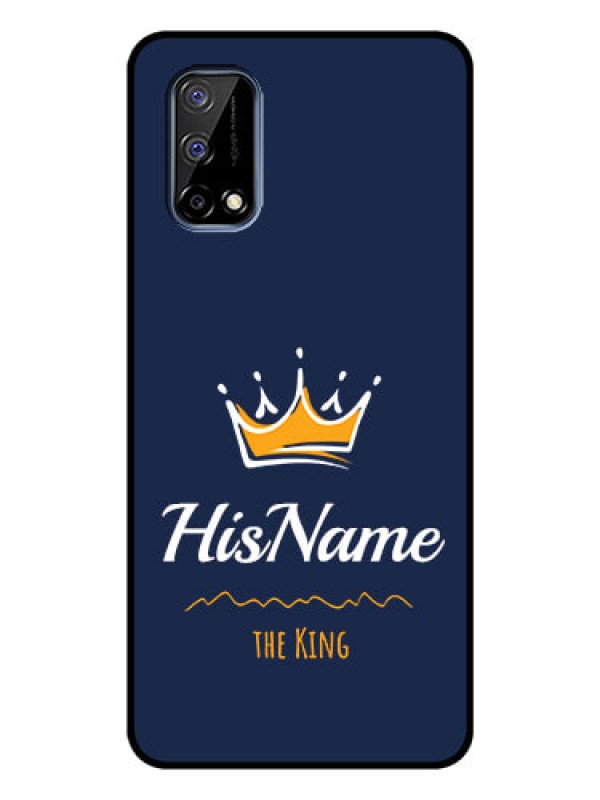 Custom Realme Narzo 30 Pro 5G Glass Phone Case King with Name