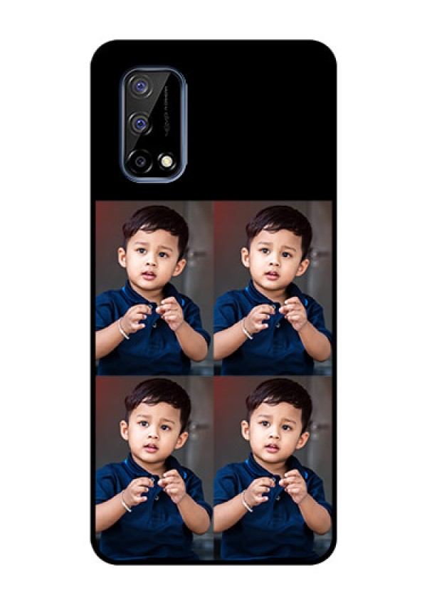 Realme Narzo 30 Pro 5G 4 Image Holder on Glass Mobile Cover