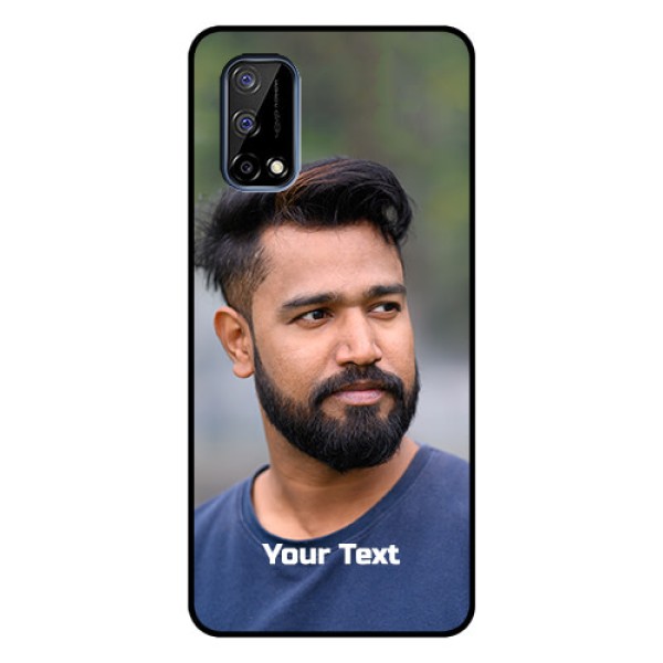 Realme Narzo 30 Pro 5G Glass Mobile Cover: Photo with Text