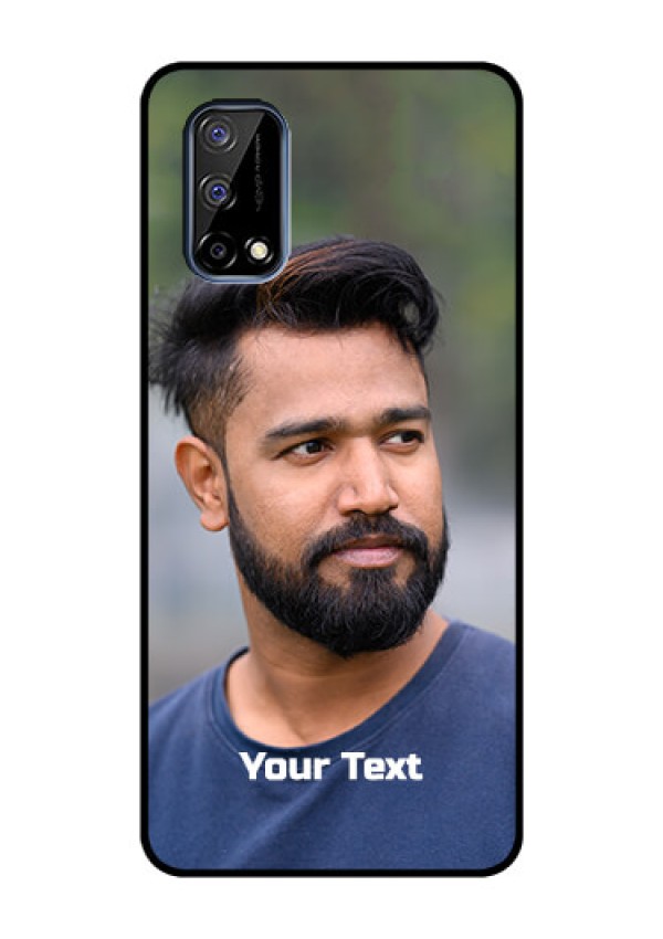 Realme Narzo 30 Pro 5G Glass Mobile Cover: Photo with Text