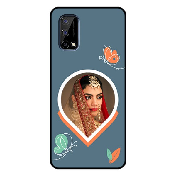 Narzo 30 Pro 5G Custom Glass Mobile Case - Droplet Butterflies Design Narzo 30 Pro 5G Custom Glass Mobile Case - Droplet Butterflies Design