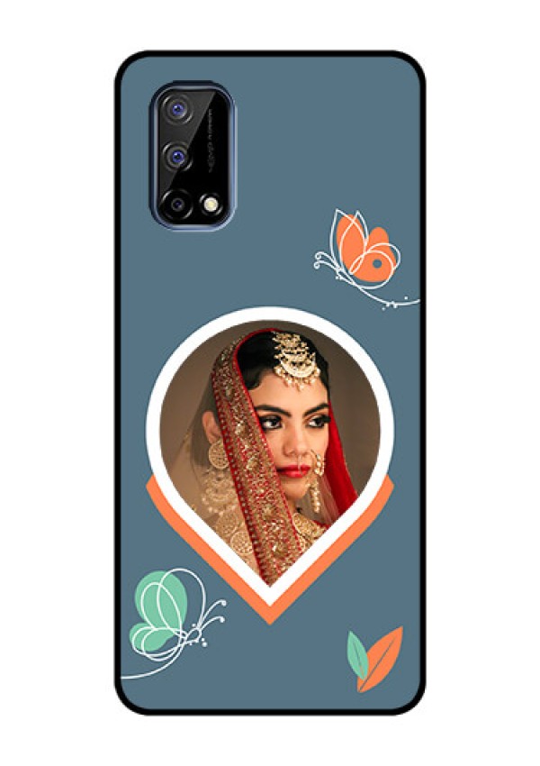 Narzo 30 Pro 5G Custom Glass Mobile Case - Droplet Butterflies Design