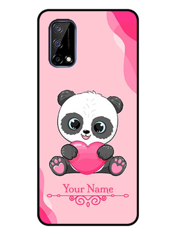 Custom Narzo 30 Pro 5G Custom Glass Mobile Case - Cute Panda Design