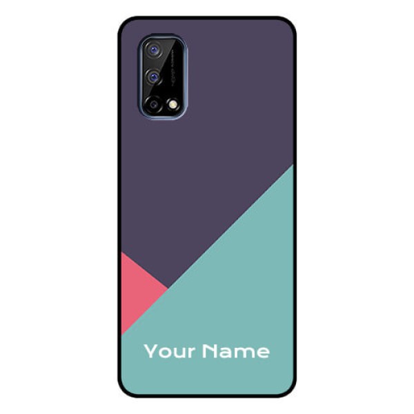 Narzo 30 Pro 5G Custom Glass Mobile Case - Tri Color abstract Design