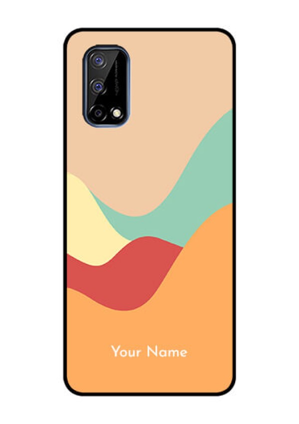 Narzo 30 Pro 5G Personalized Glass Phone Case - Ocean Waves Multi-colour Design