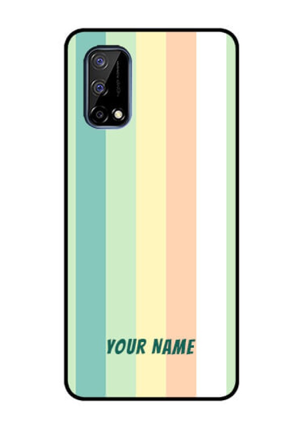 Narzo 30 Pro 5G Photo Printing on Glass Case - Multi-colour Stripes Design