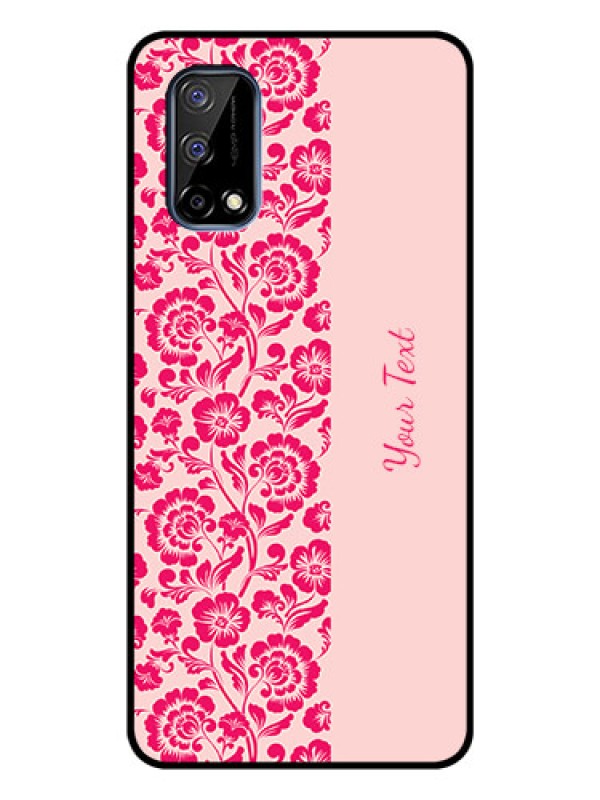 Custom Narzo 30 Pro 5G Custom Glass Phone Case - Attractive Floral Pattern Design