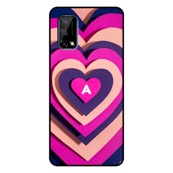 Narzo 30 Pro 5G Custom Glass Mobile Case - Cute Heart Pattern Design