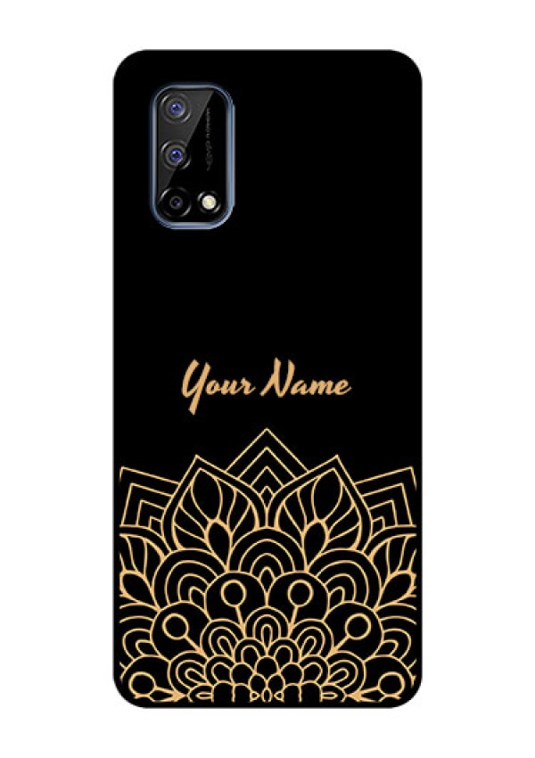 Narzo 30 Pro 5G Custom Glass Phone Case - Golden mandala Design