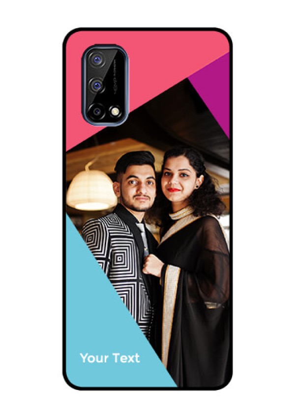 Narzo 30 Pro 5G Custom Glass Mobile Case - Stacked Triple colour Design