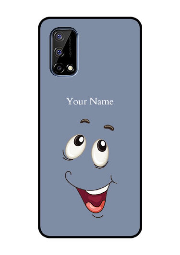 Narzo 30 Pro 5G Photo Printing on Glass Case - Laughing Cartoon Face Design