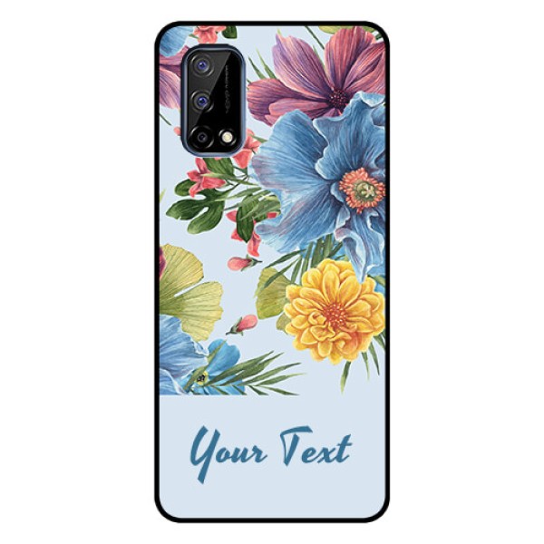 Narzo 30 Pro 5G Custom Glass Mobile Case - Stunning Watercolored Flowers Painting Design